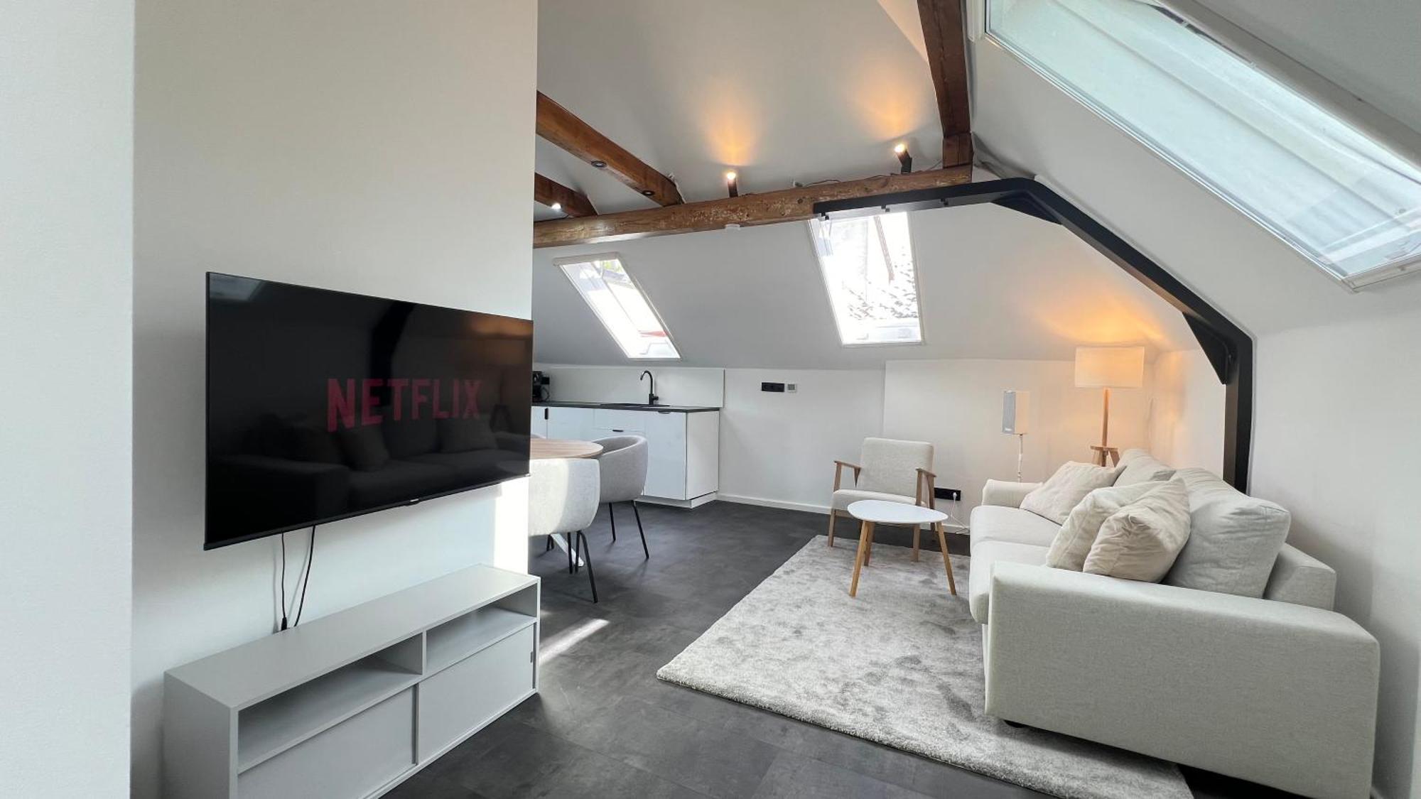 Ludwigshome - Zentrale Lage, Luxusbad, Workspace, Klima 路德维希堡 外观 照片